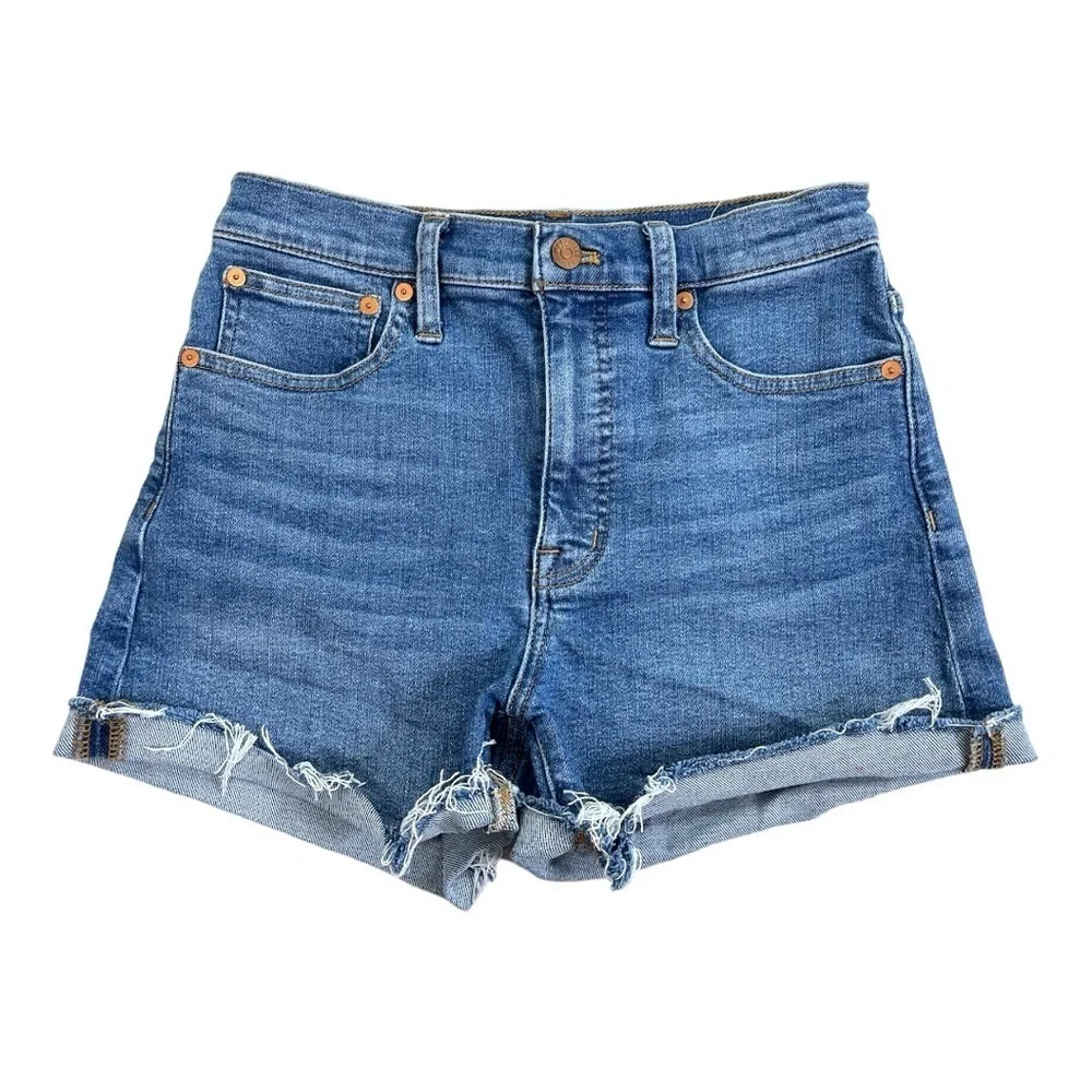 Madewell High-Rise Denim Shorts size 25 in Medium Wash